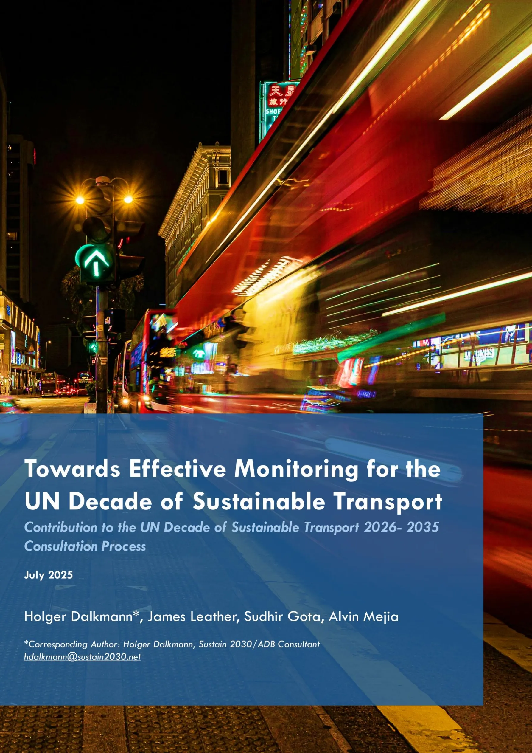 Towards Effective Monitoring for the UN Decade of Sustainable Transport_16072025
